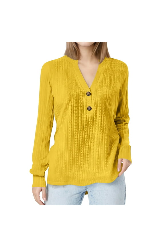 Womens Shirts Trendy 2025 Womens Shirts Long Sleeve Button down Women's Fall T-Shirts my items Birthday Gifts