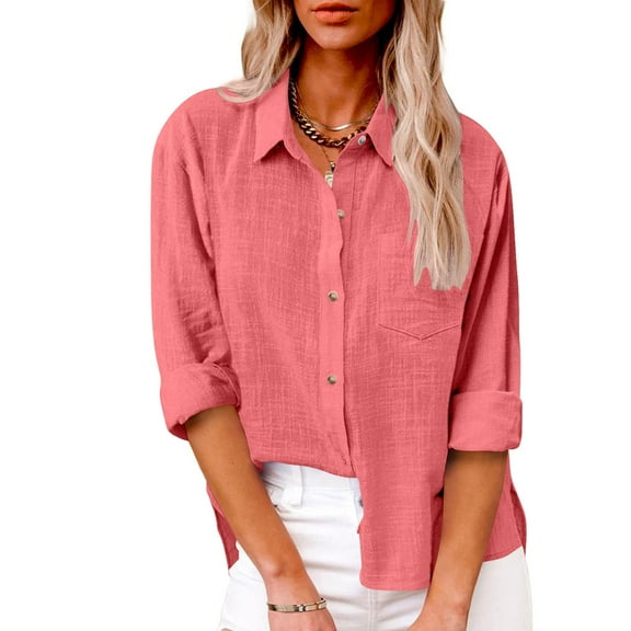 fanshangmao Womens Shirts Trendy Vneck Womens Long Sleeve Tops Casual Womens Fall Fashion 2026 Tops reorders from my past orders Birthday Gifts