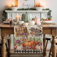 thumbnail image 1 of Fall Scarecrows Table Runner, Autumn Thanksgiving Kitchen Dining Table Decoration for Home Party Decor 13x48 Inches, 1 of 9