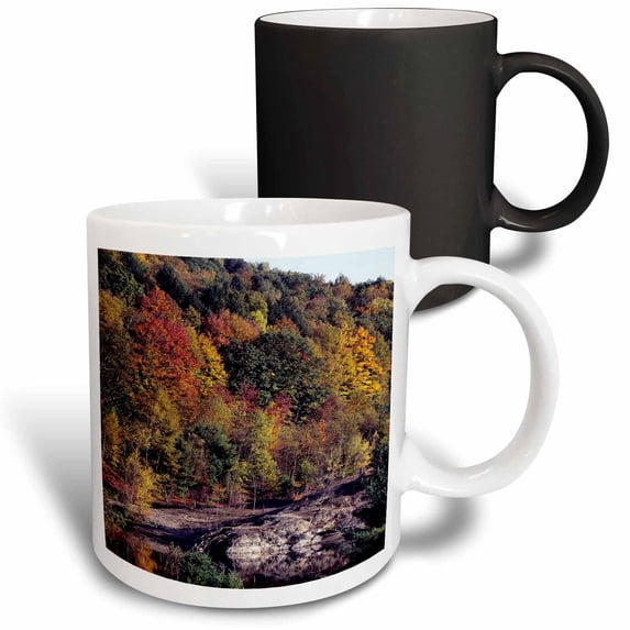 3drose, Fall Scene in Vermont, 11oz Magic Transforming Mug