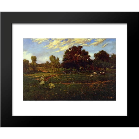 Fall Scene near Sisterdale 20x24 Framed Art Print by Onderdonk, Robert Julian