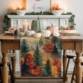 thumbnail image 1 of Fall Scenery Table Runner, Autumn Thanksgiving Kitchen Dining Table Decoration for Home Party Decor 13x48 Inches, 1 of 9