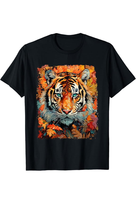 Fall Season Fashion Clothes Color Tiger T-Shirt