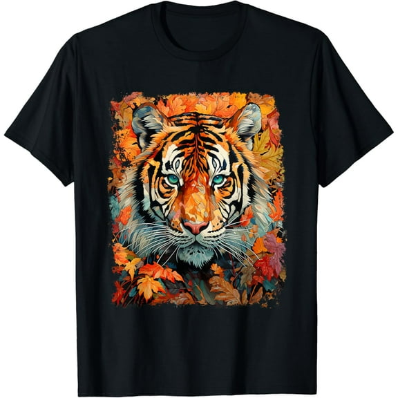 Fall Season Fashion Clothes Color Tiger T-Shirt