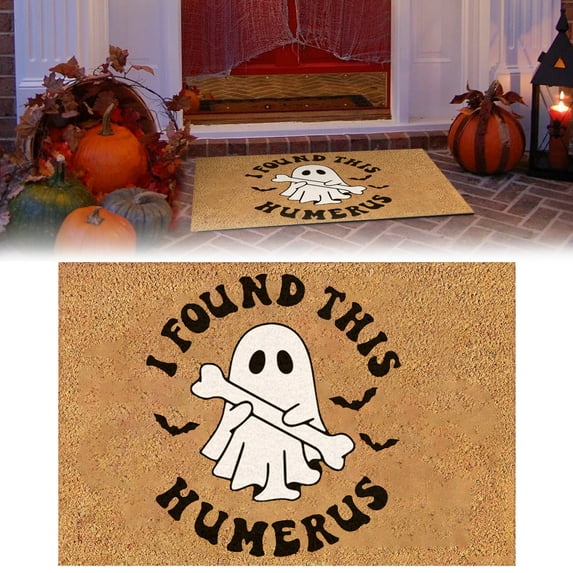 Fall Season Mat Halloween Thanksgiving Door Mat Home Decorations, Non-Slip Welcome Doormat for Front Door, Indoor Outdoor Fall Rug for Home Kitchen Floor Halloween Decor 16 X 24 Inch,OA