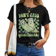 thumbnail image 1 of Don't Fall For My Shenanigans St. Patrick's Day T-Shirt – Funny Grippy Sock Graphic Tee for Women – Shamrock Humor Shirt – St. Paddy's Day Party Outfit, 1 of 3