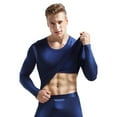 thumbnail image 1 of Fall Shirts for Men Men Fashion Elastic Slim Breathable Thermal Underwear Mesh Sweatshirt Top Blouse, 1 of 7