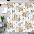 thumbnail image 1 of Fall Shower Curtain Autumn Shower Curtains for Bathroom Pumpkin Farmhouse Bathroom Decor Washable Durable Fabric Shower Curtains 72x72 inch, 1 of 4