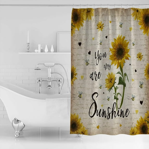 Fall Shower Curtain Blue Pumpkin Thanksgiving Shower Curtains for Bathroom Flower Leaves Vintage Bath Curtains Sets with Hooks for Autumn Thanksgiving Seasonal Decor Fabric Extra Long 72" X 84"