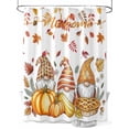 thumbnail image 1 of Fall Shower Curtain Gnome Pumpkin Shower Curtains for Bathroom Thanksgiving Decor, Waterproof Polyester Shower Curtain Set with Hooks, Extra Long 72" x 84" Maple Leaves Mushrooms, 1 of 6