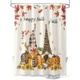 thumbnail image 1 of Fall Shower Curtain Gnome Pumpkin Sunflowers Shower Curtains for Bathroom Thanksgiving Decor, Waterproof Polyester Shower Curtain Set with Hooks, Extra Long 72" x 96" Maple Leaves, 1 of 6