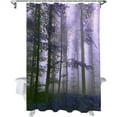 thumbnail image 1 of Fall Shower Curtain Sunshine Purple Forest Shower Curtains for Bathroom Trees Mist Bath Curtains Sets with Hooks for Autumn Thanksgiving Seasonal Bathroom Decor Polyester Fabric Waterproof 84 x 72 in, 1 of 6