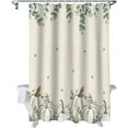 thumbnail image 1 of Fall Shower Curtain White Pumpkins Shower Curtains for Bathroom Green Leaves Vintage Bath Curtains Sets for Autumn Thanksgiving Seasonal Bathroom Decor Polyester Fabric Waterproof 36 x 72 in, 1 of 6