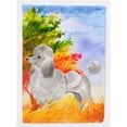 thumbnail image 1 of Fall Silver Poodle Flag Canvas House Size, 1 of 1