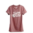thumbnail image 1 of Fall So Hard Women's Fashion Relaxed T-Shirt Tee Heather Rouge X-Large, 1 of 3