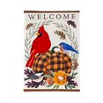 thumbnail image 1 of Fall Songbirds House Burlap Flag, 1 of 1