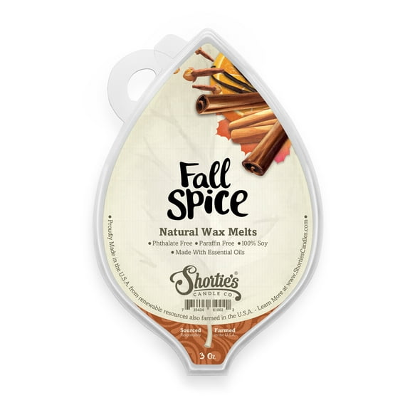 Fall Spice Soy Wax Melts - All Natural + Essential Oils + Phthalate Free - Shortie's Candle Company