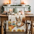 thumbnail image 1 of Fall Squirrel Table Runner, Autumn Thanksgiving Kitchen Dining Table Decoration for Home Party Decor 13x90 Inches, 1 of 9