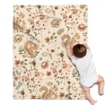 thumbnail image 1 of Fall Squirrels Butterflies Autumn Leaves Blanket,Comfortable Soft Lamb Wool Throw Blanket,All Season,Warm Lightweight Blankets for Sofa Bed Couch Living Room Chair,30"x40", 1 of 4