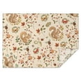 thumbnail image 1 of Fall Squirrels Butterflies Autumn Leaves Rectangle Tablecloth 60"x84",Waterproof Polyester Rectangle Table Cloth, Wipeable Spillproof Polyester Tablecloth for Dining, Camping, Indoor and Outdoor, 1 of 3