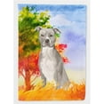thumbnail image 1 of Fall Staffordshire Bull Terrier Garden Size Flag, 1 of 1