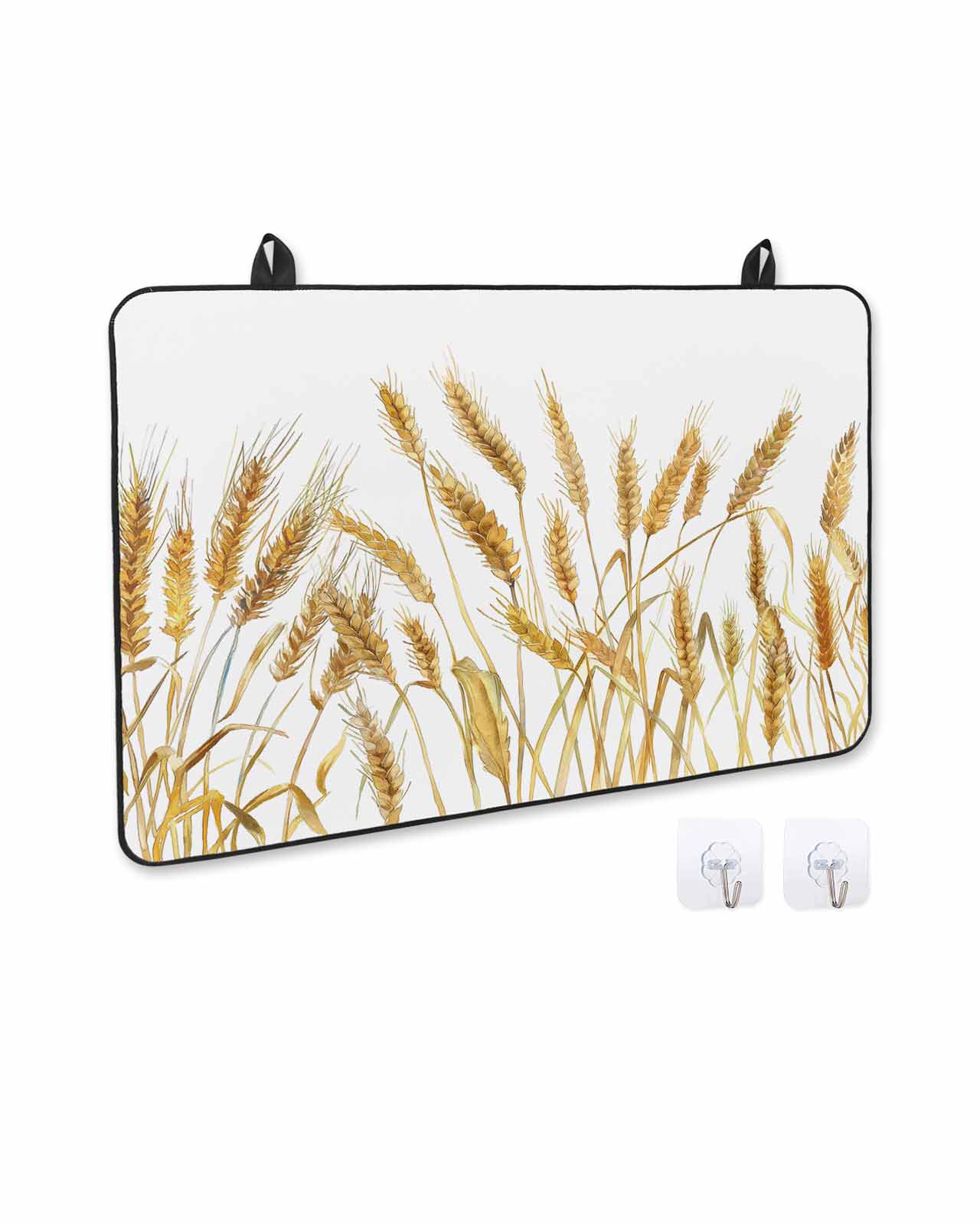 Fall Stove Cover for Electric Stove, Autumn Wheat Plant Patterns Stove