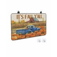 Fall Stove Cover for Electric Stove, IT'S Y'ALL Retro Truck Pumpkin