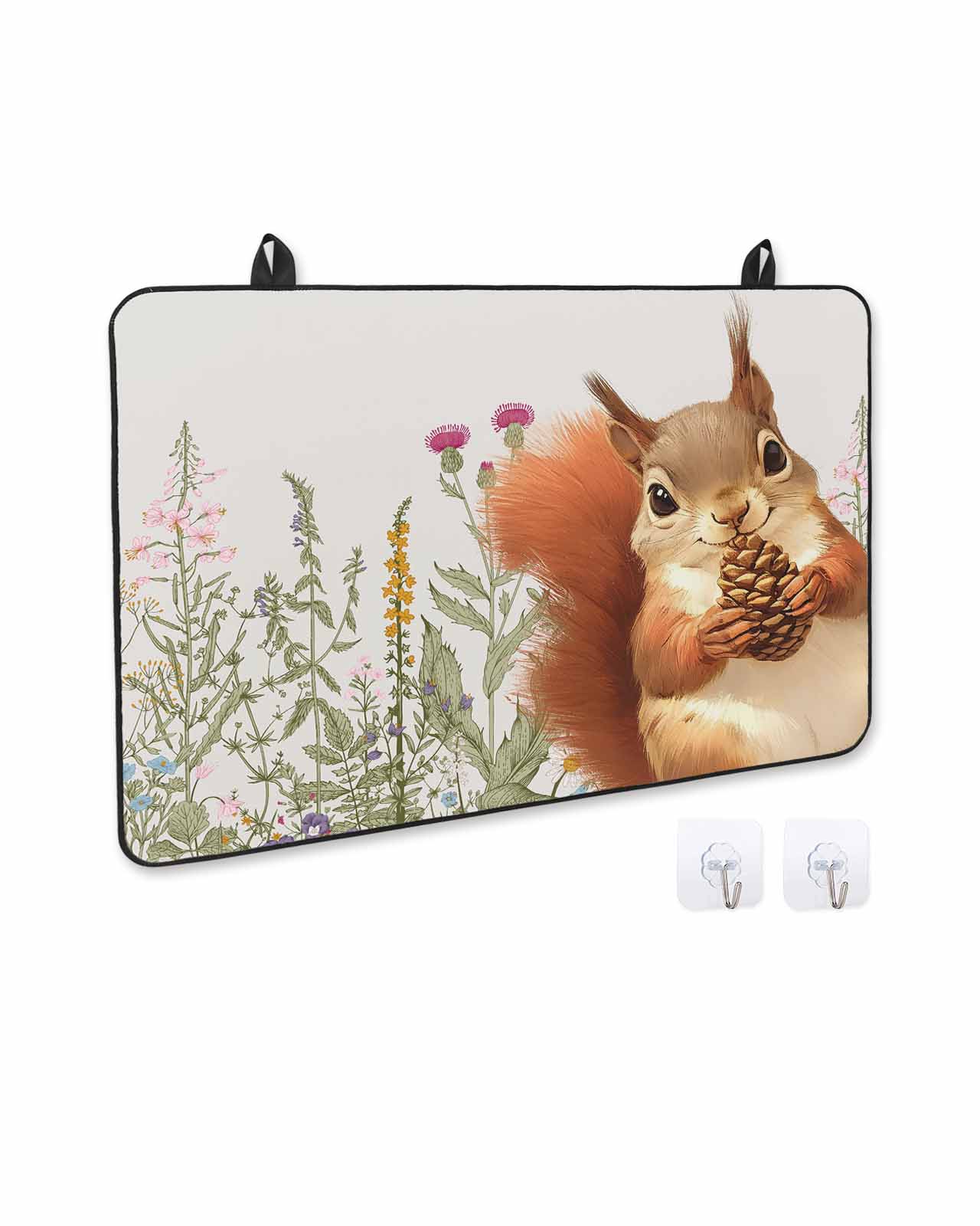 Fall Stove Cover for Electric Stove, Squirrel Autumn Animal Squirrel