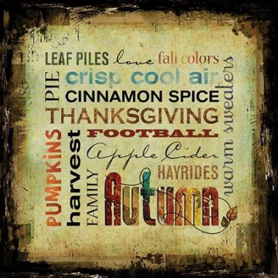 Fall Subway Art Canvas Art - Sally Barlow (24 x 24)
