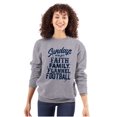 thumbnail image 1 of Fall Sundays Cute Christian Autumn Women Crewneck Sweatshirt Brisco Brands L, 1 of 6