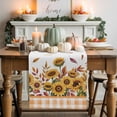 thumbnail image 1 of Fall Sunflower Table Runner, Autumn Thanksgiving Kitchen Dining Table Decoration for Home Party Decor 13x48 Inches, 1 of 9