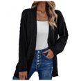 thumbnail image 1 of symoid Fall Sweater Coat for Women 2022- Gifts for Women Fashion Pop Thickened Casual Christmas and Thanksgiving New Warm Fall Winter Coats for Womens Black XL, 1 of 1