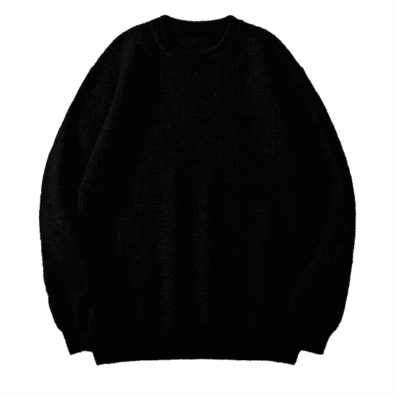 Fall Sweaters For Men Round Neck Solid Color Fashion Knit Mens Casual Sweaters,Black,L