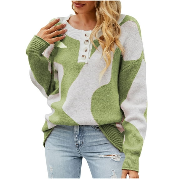 Fall Sweaters for Women 2022 Trendy Womens Cow Pattern Cross-Border Knitted Sweater 2022 Autumn And Winter New Chest Button Half Cardigan Women Cardigans Sweater Hoodies Clearance Sale