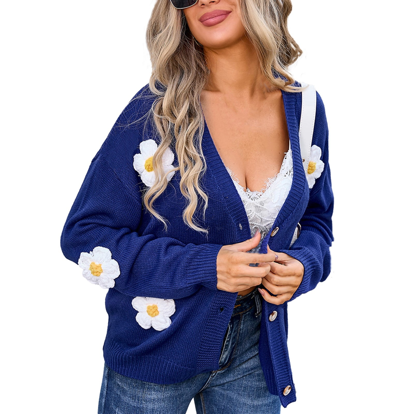 Fall Sweaters for Women Plus Size Pullover Jumper Tops Long Sleeve Crew