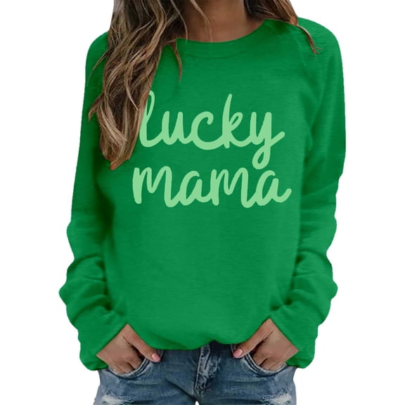 Fall Sweatshirts For Women Crewneck Letter Print Lightweight Sweatshirt Soft Casual Pullover Blouse Long Sleeve For Everyday Comfort