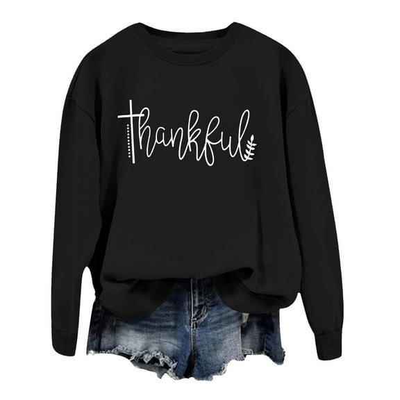 Fall Sweatshirts For Women Printed Pullover Sweatshirt Long Sleeve Crewneck Casual Fashion Top For Streetwear Comfortable Soft Blend Fabric