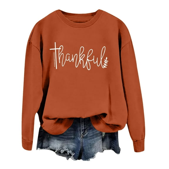 Fall Sweatshirts For Women Printed Pullover Sweatshirt Long Sleeve Crewneck Casual Fashion Top For Streetwear Comfortable Soft Blend Fabric