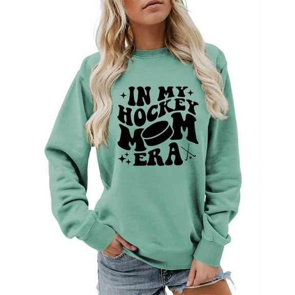 Fall Sweatshirts For Women Printed Pullover Sweatshirt Long Sleeve Crewneck Casual Soft Fleece Fashion Top For Streetwear Comfort