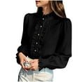 thumbnail image 1 of Fall Sweatshirts, Victorian Blouses for Women Dressy Casual Long Sleeve Ruffle Tops, 1 of 6