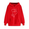 thumbnail image 1 of SHE IS Fall Sweatshirts for Women Trendy Womens Lightweight Cotton Pullover Hoodies Pullover Hoodies for Women Sheer Pullover Tops for Women My Orders Placed, 1 of 4