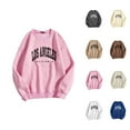 thumbnail image 1 of Fall Sweatshirts for Women 2025 Los Angeles Sweatshirt Long Sleeve Crewneck Sweatshirt Pullover Tops, 1 of 8