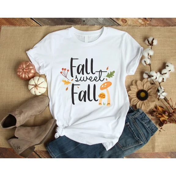 Fall Sweet Fall Autumn Gift Tshirt