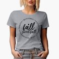 thumbnail image 1 of Fall Sweet Fall, Autumn Season Merch Gift, Heather Grey T-Shirt, XL, 1 of 5