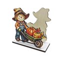 thumbnail image 1 of Fall Table Centerpiece with Wooden Scarecrow,Halloween Decor for Dining,Napkin Holder,1 Pack, 1 of 6