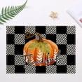 thumbnail image 1 of Fall Table Decorations Placemats, Vinyl/Plastic Place Mats for Kitchen Table Indoor/Outdoor, Fall Thankgiving Themed Washable Placemat Durable Non-Slip Heat Resistant Dining Table Mats Home Decors, 1 of 6