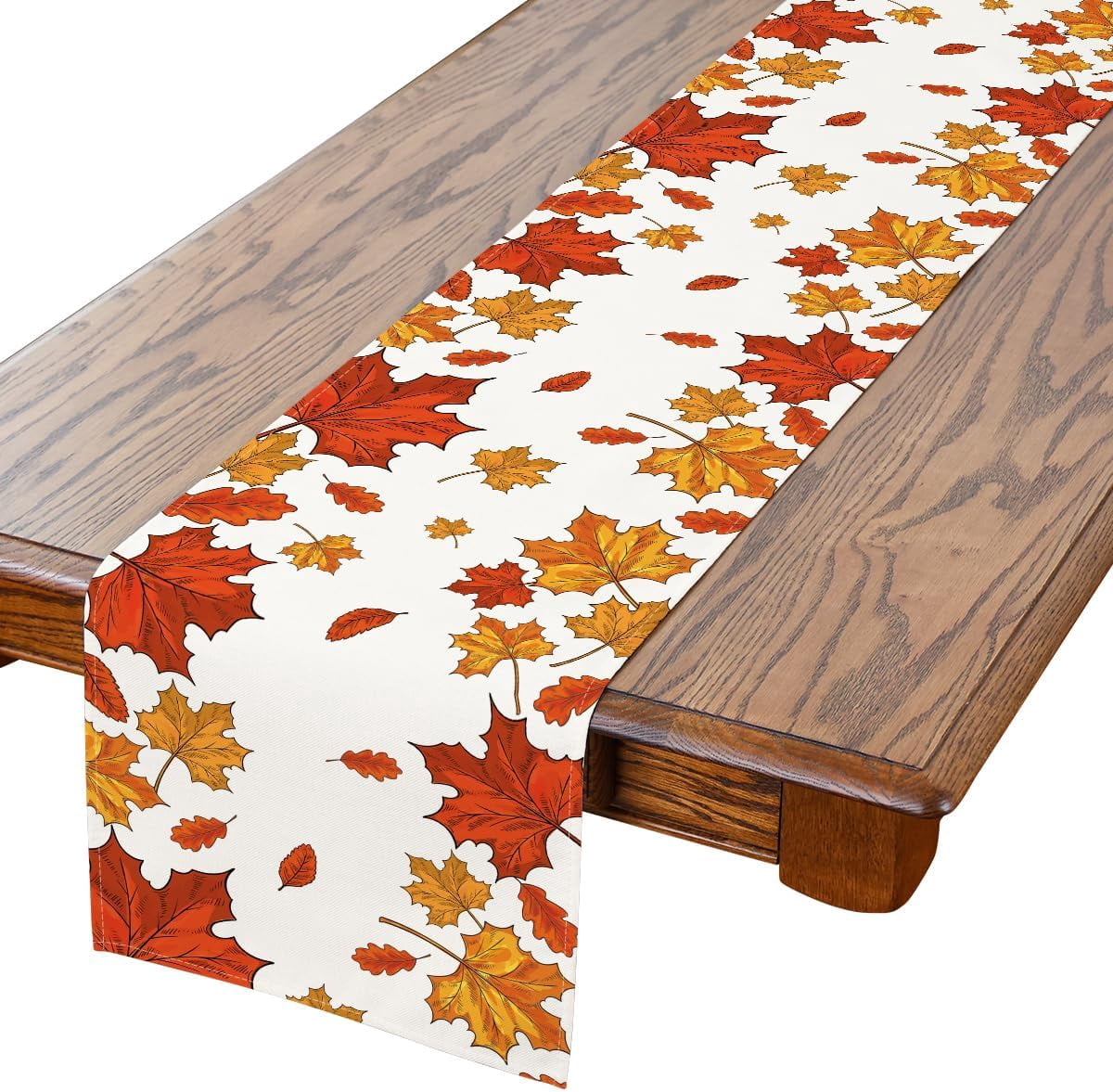 Paper Table Runner Fall Fall Table Runner, 13 x 108 Inch Fall Runner for Table Watercolor ...