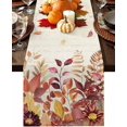 Fall Table Runner 13 x 120 Inch, 120 Inches Long, Thanksgiving Red ...