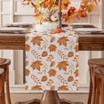 thumbnail image 1 of Fall Table Runner 13 x 120 Inch, Autumn Brown Maple Leaves Dining Table Seasonal Decor for Thanksgiving, Farmhouse, Kitchen, Dinner, Parties, 1 of 6