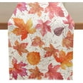 thumbnail image 1 of Fall Table Runner 13 x 36 Inch, Printed Thanksgiving Maple Leaf Linen Runners, Seasonal Autumn Holiday Table Decorations for Kitchen, Dining, Party Decor, 1 of 6